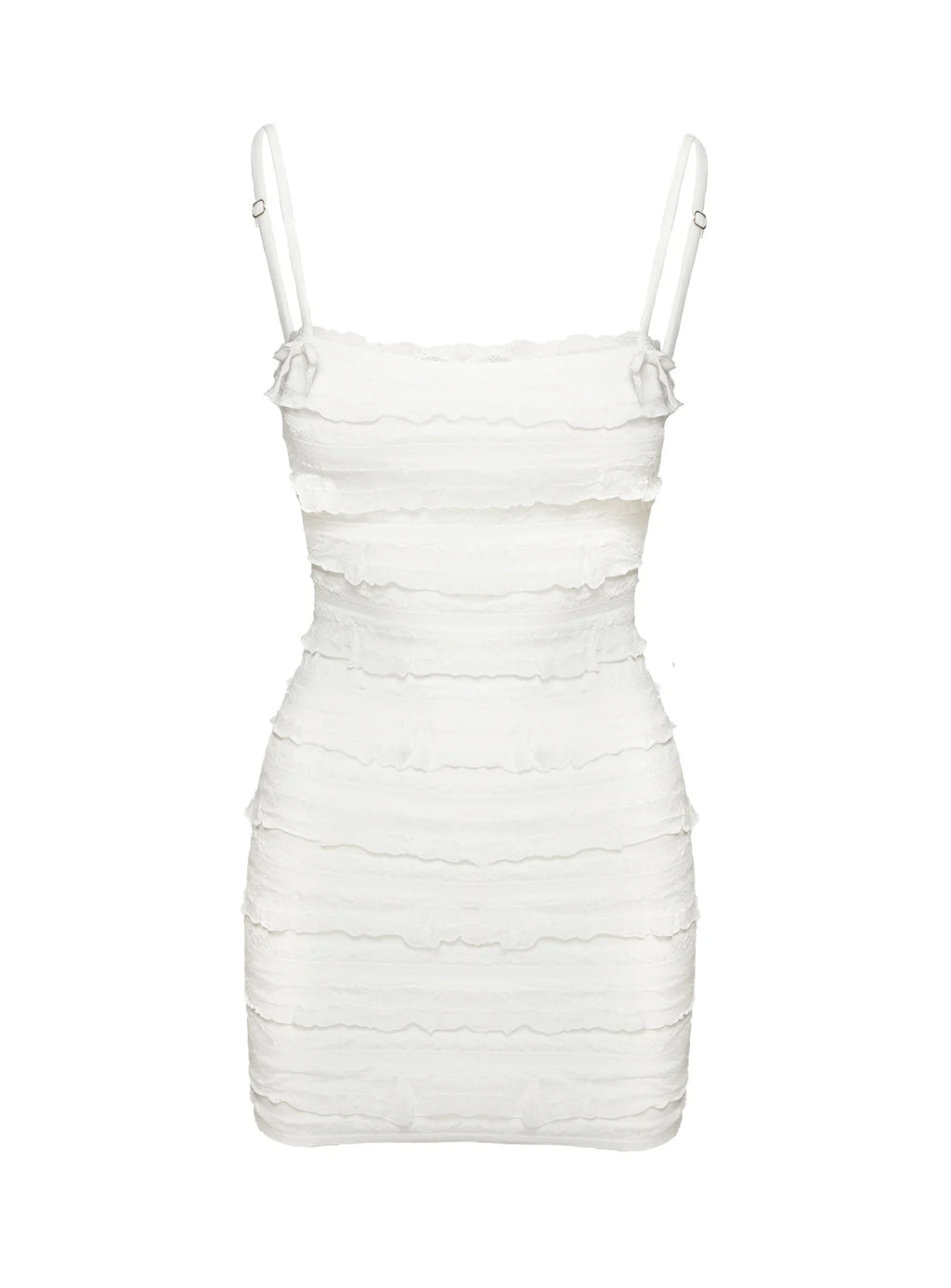 Gradine Mini Dress White