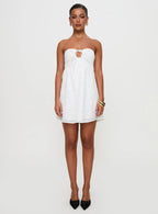 Rosenberg Strapless Mini Dress White