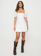 Rabatia Mini Dress White